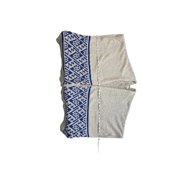 Aritzia Community Iconic Cape Cardigan Aztec Open Front Grey Blue XS/S - Picture 8 of 8